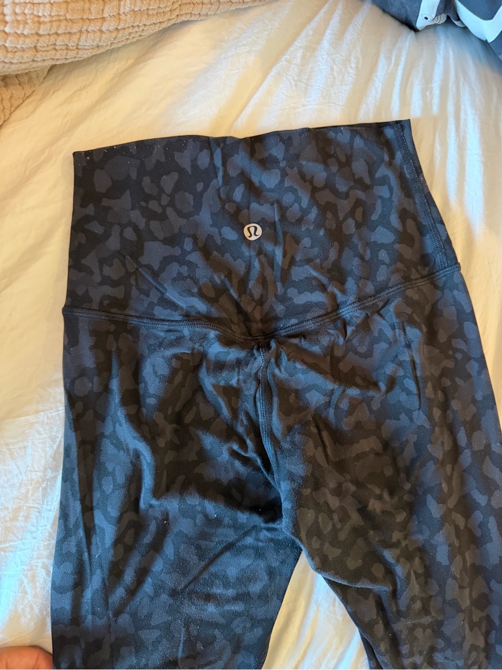 lululemon athletica Black Patterned High-Rise Leggings